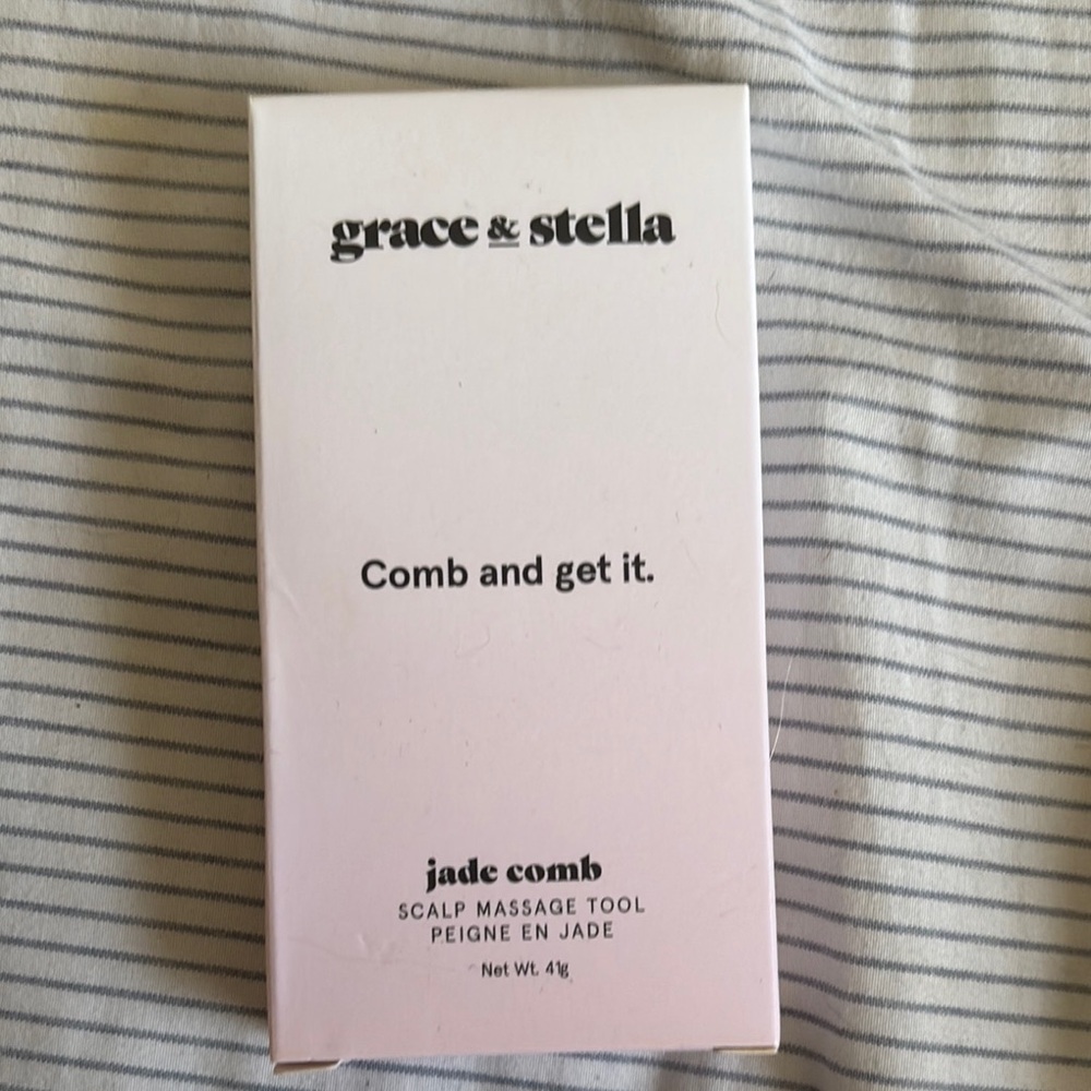 Grace & Stella Jade Comb - White